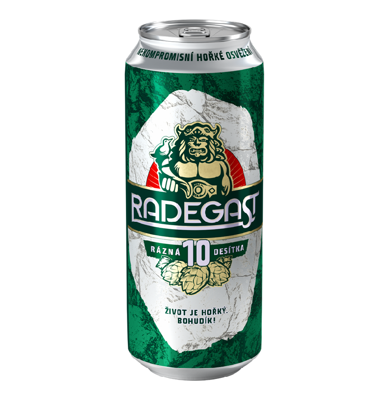 Radegast 10 Rázná 0,5L plech