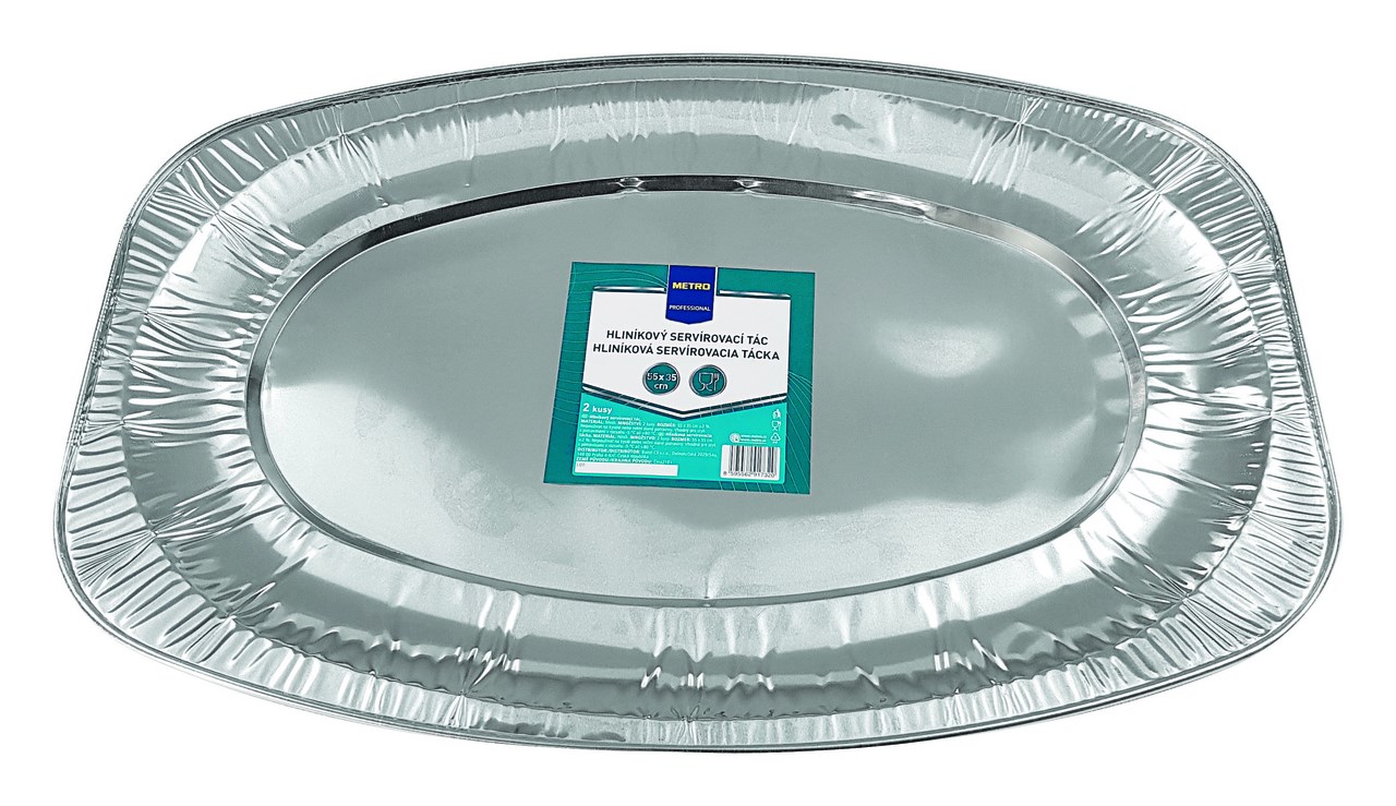 Tác servírovací Metro 55x35cm hliník 2ks