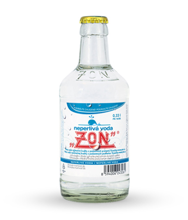Zon Neperlivá voda 20x0,33l sklo,přepravka