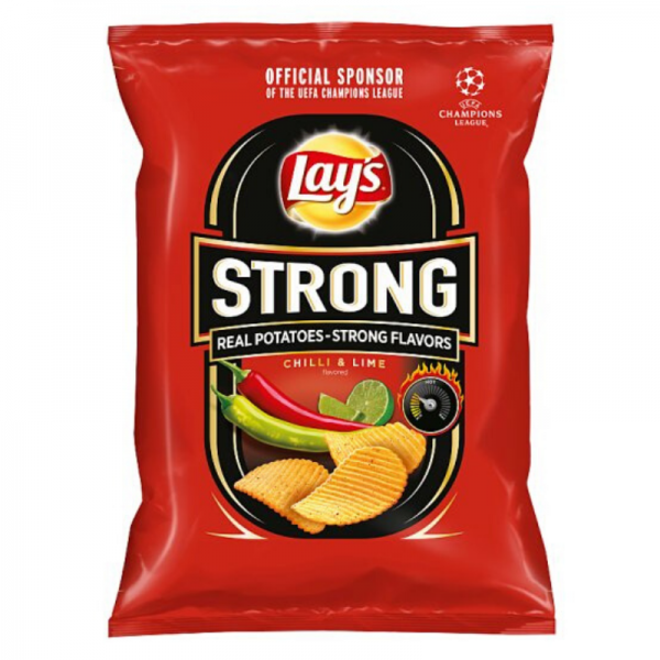 Lay's Strong bramborové lupínky s příchutí chilli a limetky 65g