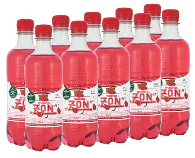 Zon malina 10x0,5L pet