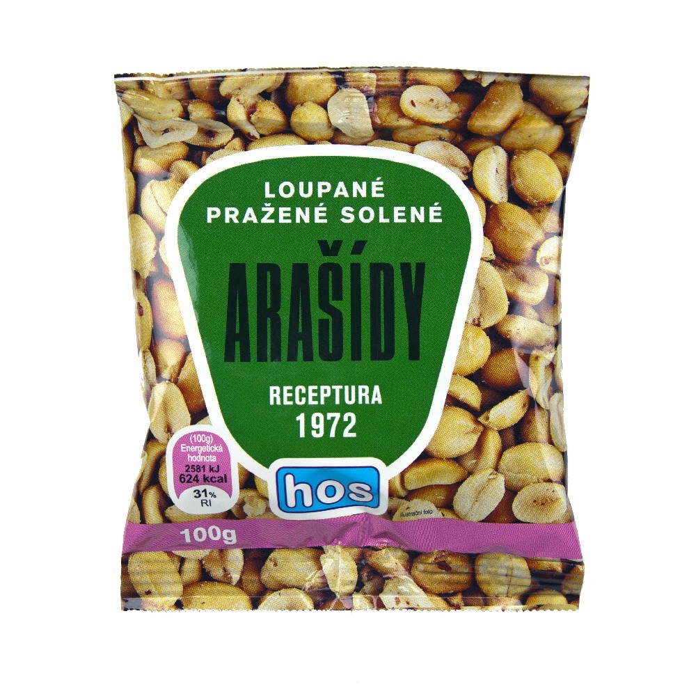 Arašidy loupané pražené solené Hos. 100g