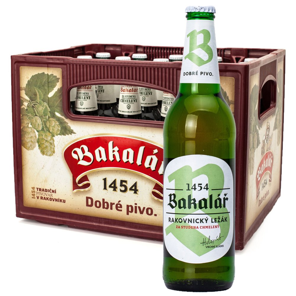 Bakalář 12 sv. ležák za studena chmelený 20x0,5L