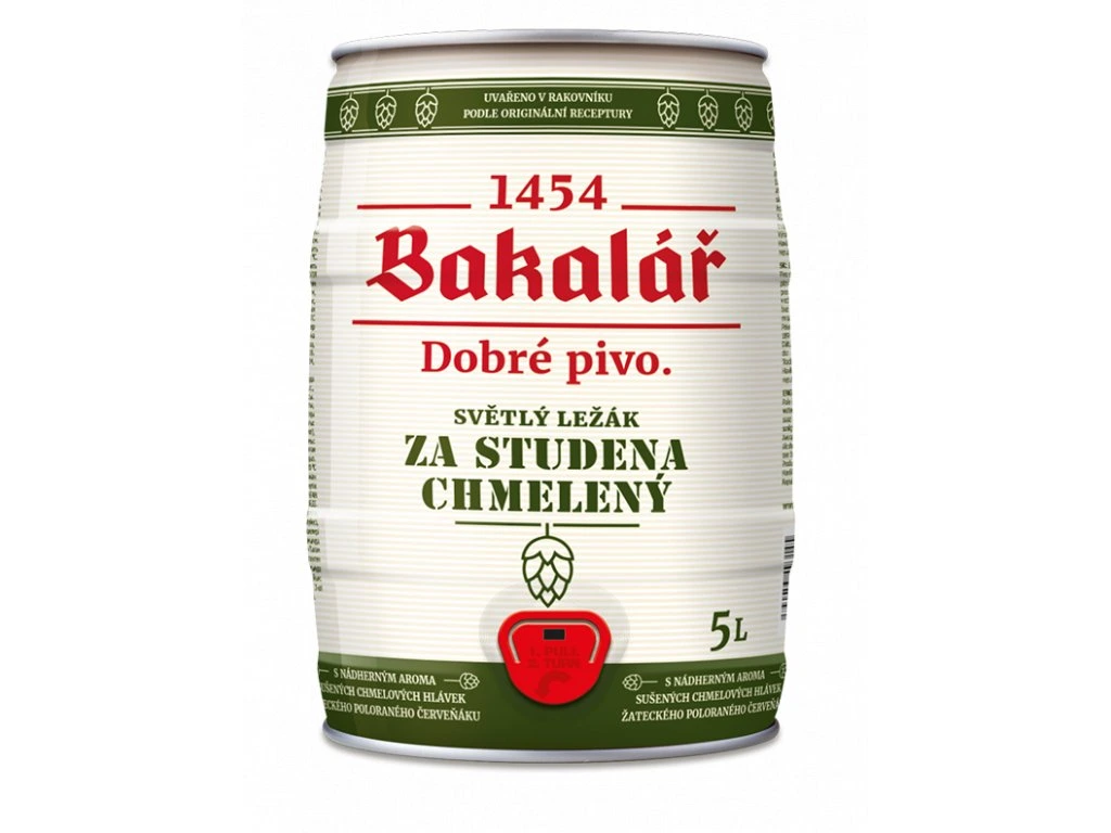 Bakalář 12 sv. ležák za studena chmelený 5L soudek