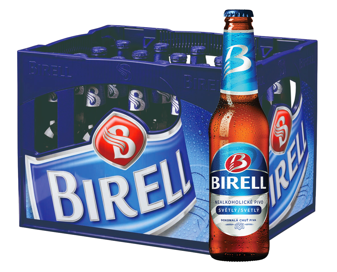 Birell světlé nealko pivo 24x0,33L