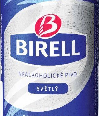Birell světlé nealkoholické pivo 0,33L plech