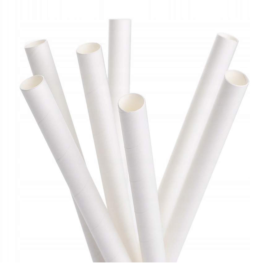 Brčko bílé papírové 100ks