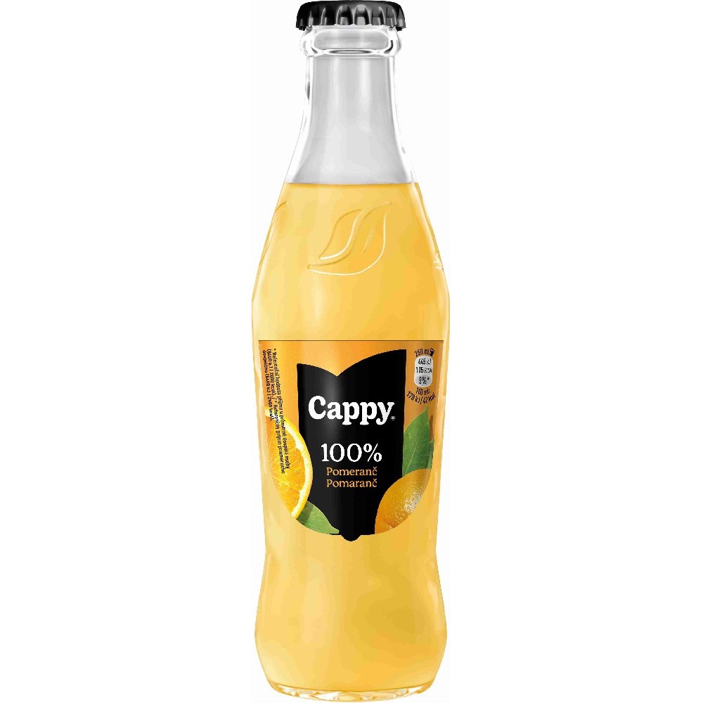 Cappy Pomeranč 100% 24x0,25L sklo
