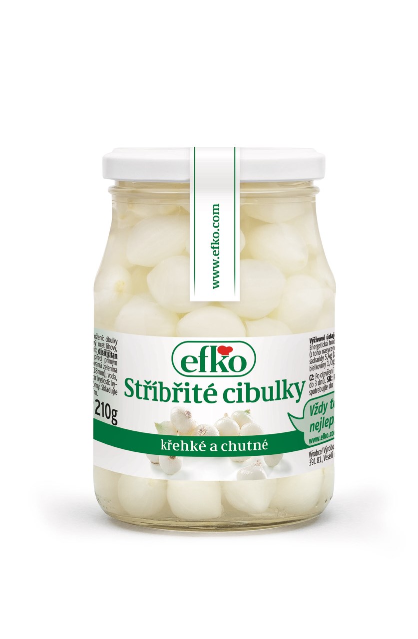 Cibulky stříbřité Efko 370ml