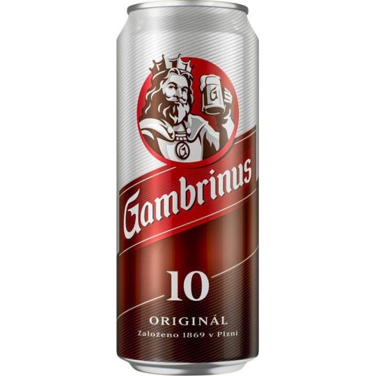 Gambrinus 10 sv. výčepní 0,5L plech