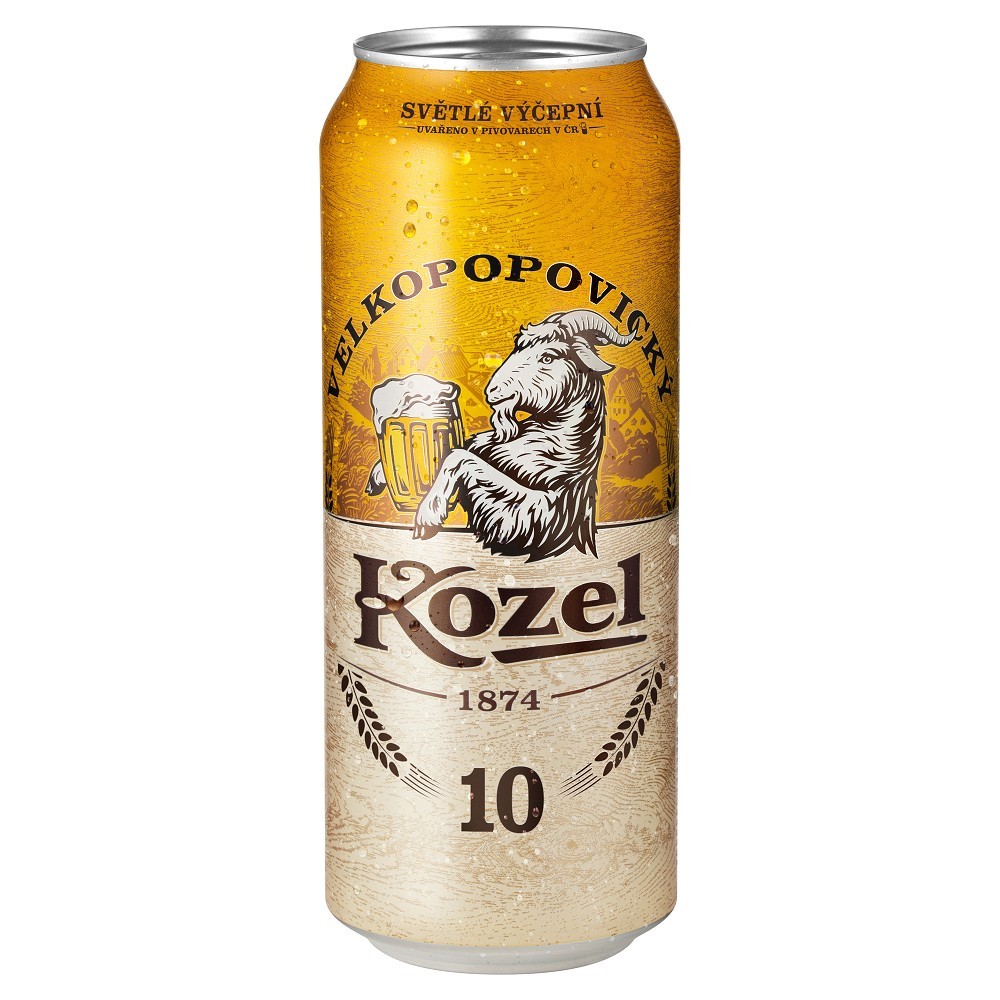 Kozel 10 světlé výčepní 0,5L plech