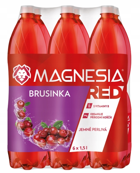 Magnesia Red Brusinka 6x1,5l pet