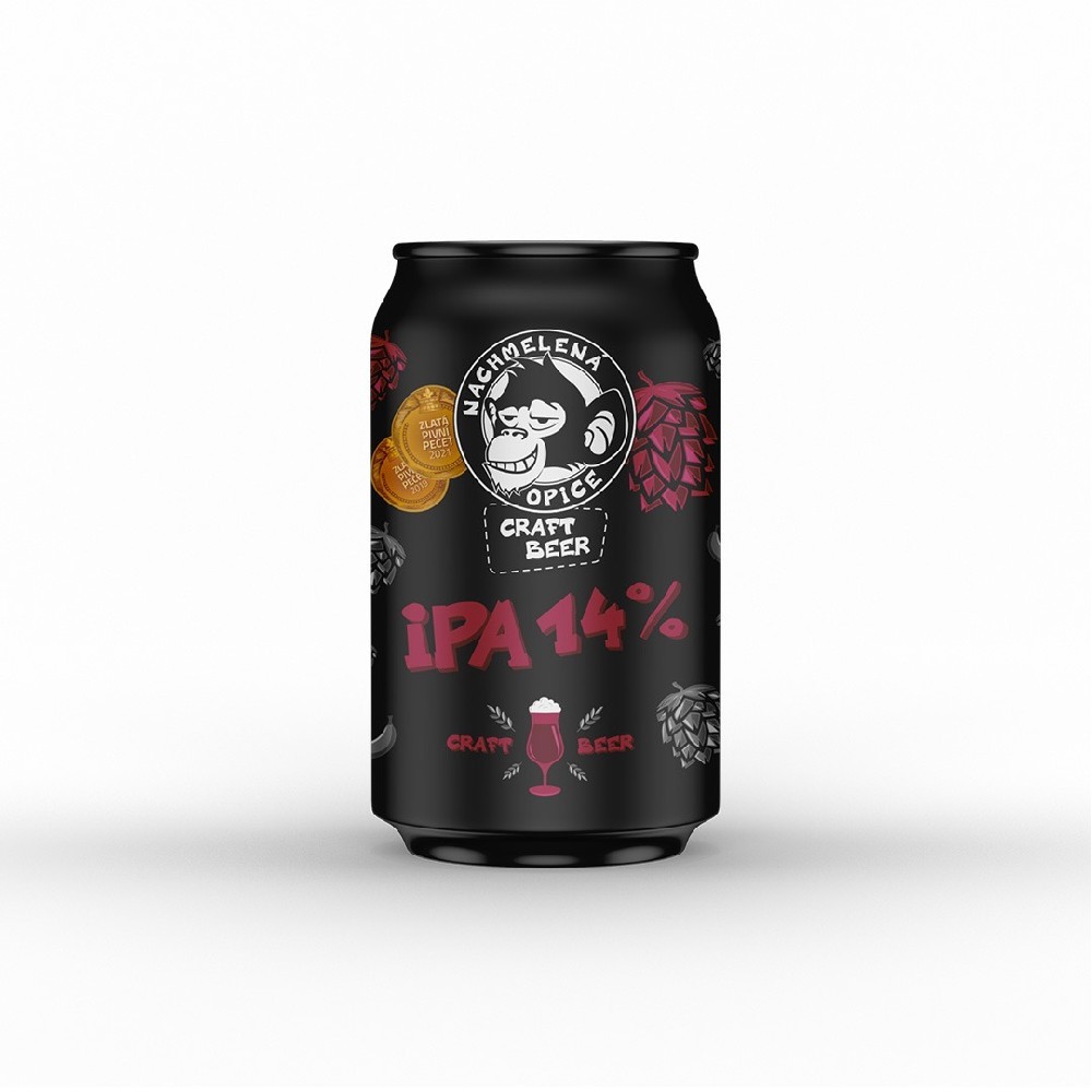 Nachmelená opice 14 Ipa polotm. 0,33L plech