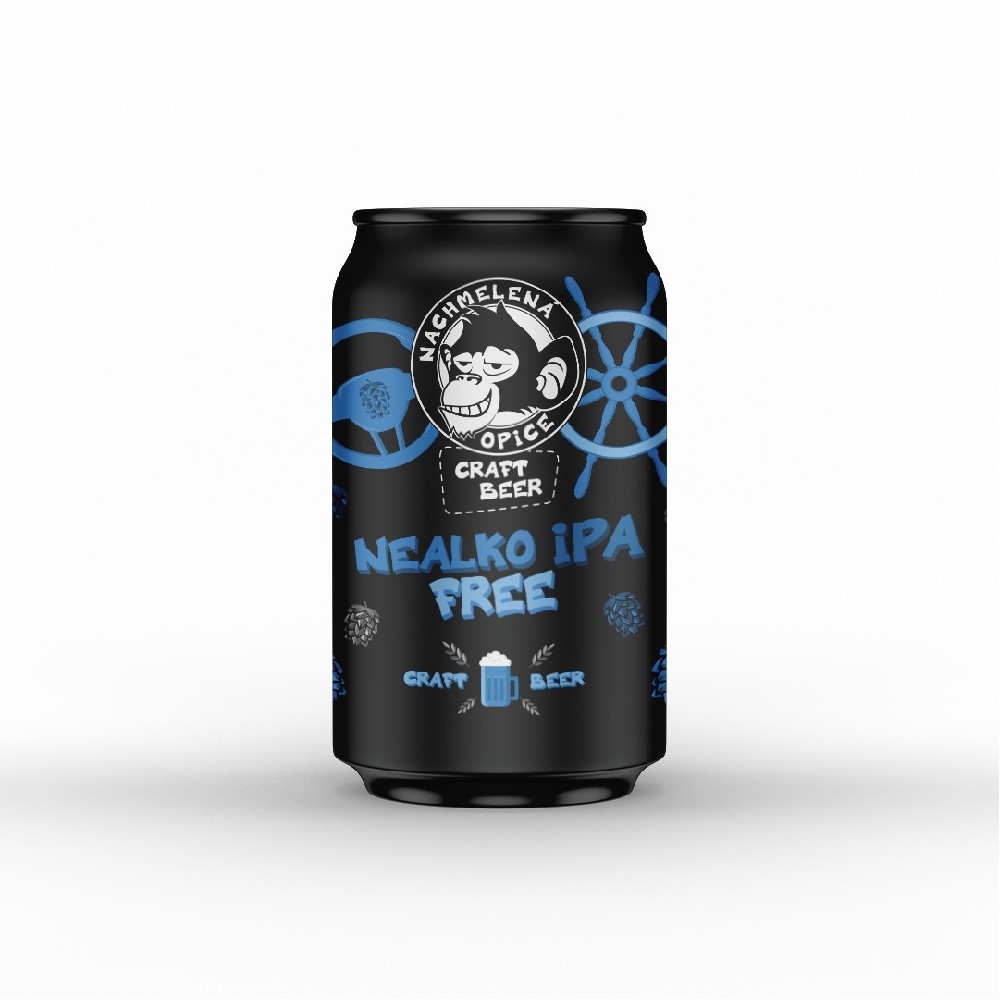 Nachmelená opice nealko IPA free 0,33l plech