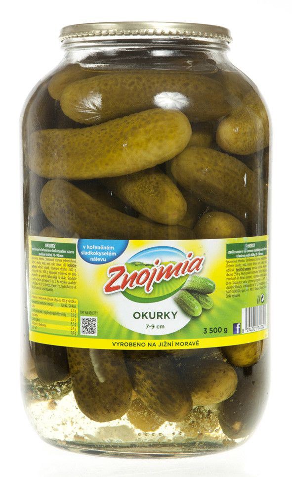 Okurky Znojmia 7-9cm 3500g