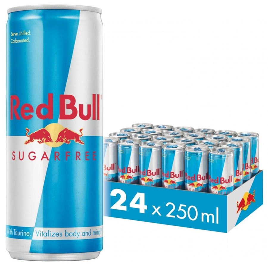 Red bull sugarfree 24x250ml plech