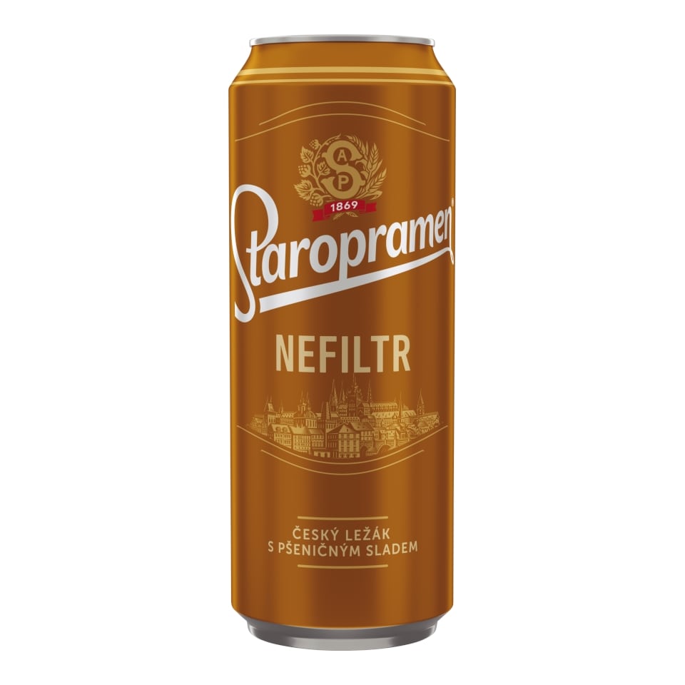 Staropramen Nefiltrovaný ležák pšeničný 24x0,5l plech