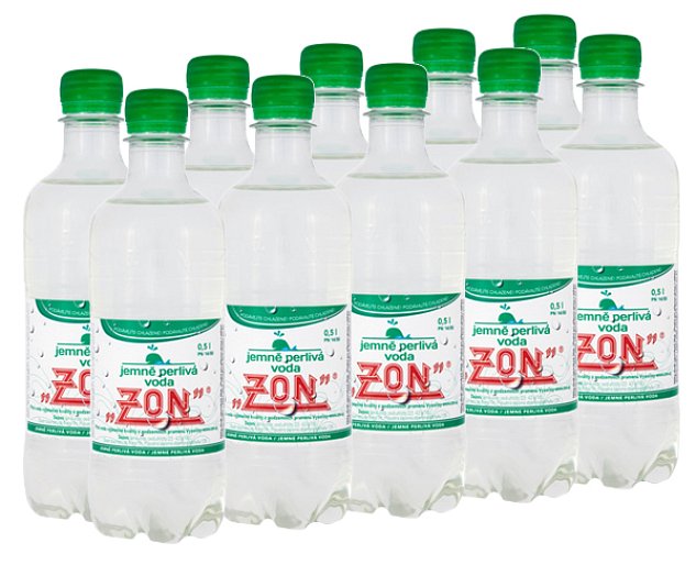 Zon jemně perlivá voda 10x0,5L pet